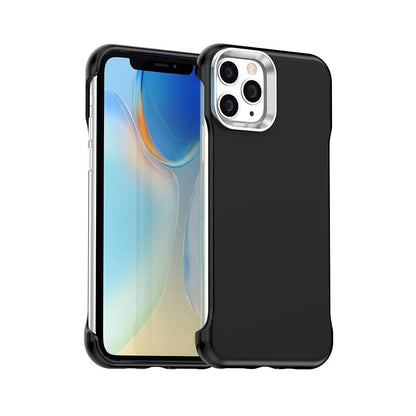 For iPhone 11 Pro Ultra-Slim Frameless TPU + PET + PC Shockproof Phone Case - Black - EDA009752924D