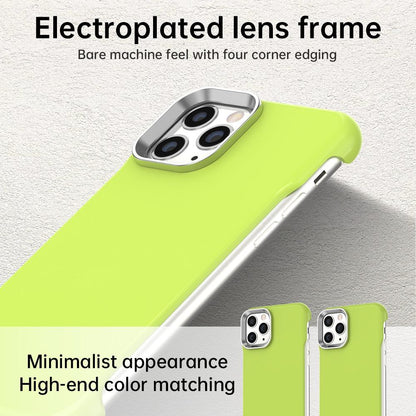 For iPhone 11 Pro Ultra-Slim Frameless TPU + PET + PC Shockproof Phone Case - Green - EDA009752924F