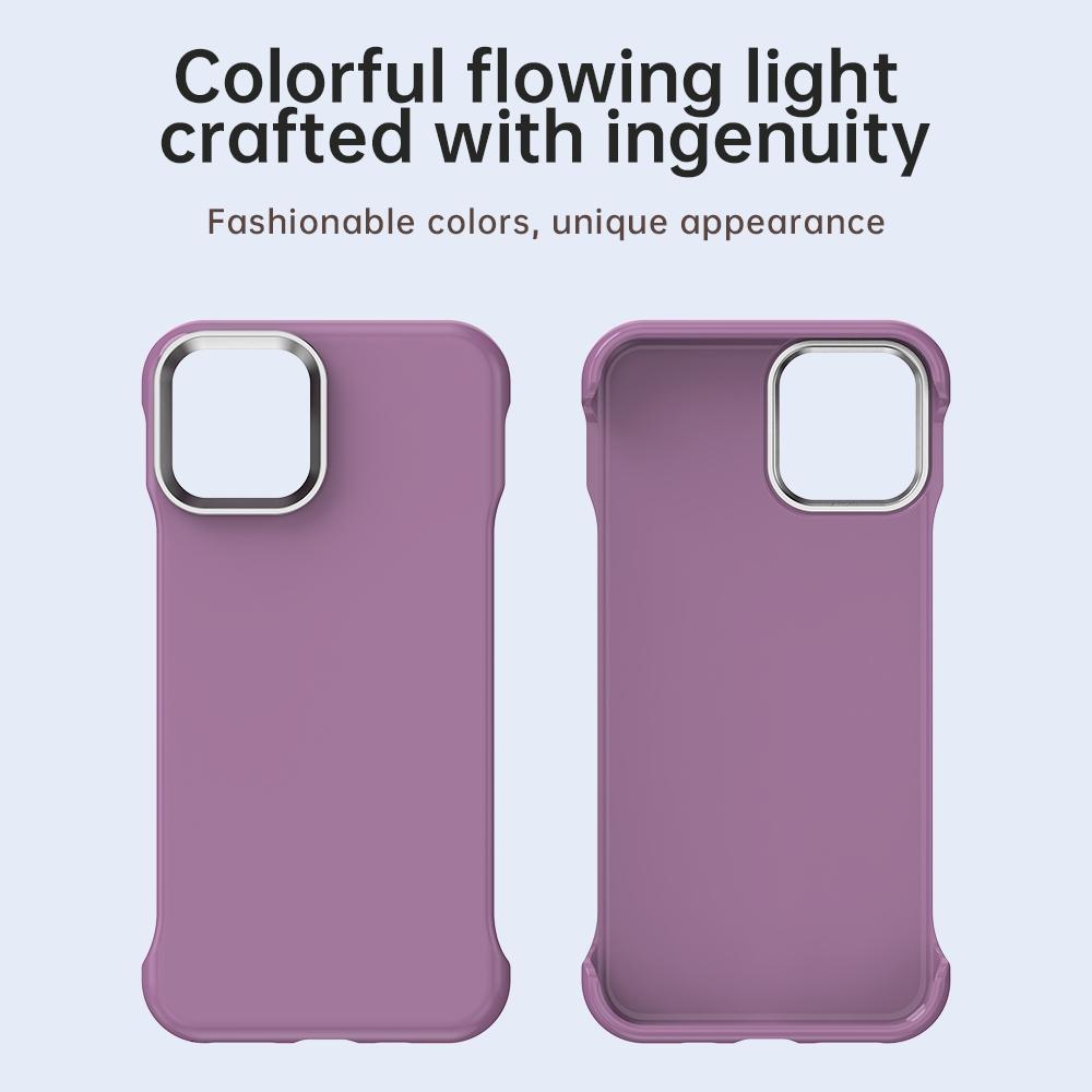For iPhone 11 Pro Ultra-Slim Frameless TPU + PET + PC Shockproof Phone Case - Purple - EDA009752924G