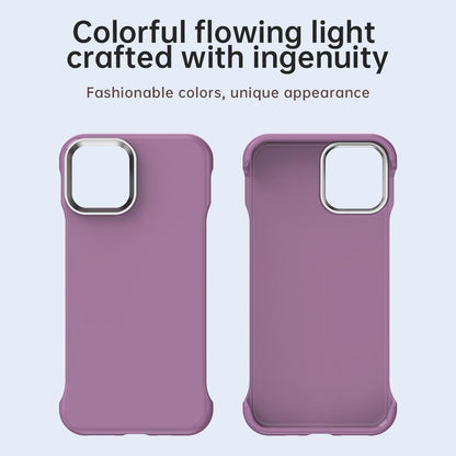 For iPhone 11 Pro Ultra-Slim Frameless TPU + PET + PC Shockproof Phone Case - Purple - EDA009752924G