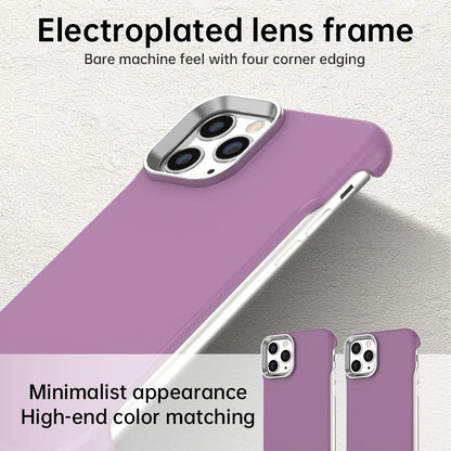 For iPhone 11 Pro Ultra-Slim Frameless TPU + PET + PC Shockproof Phone Case - Purple - EDA009752924G