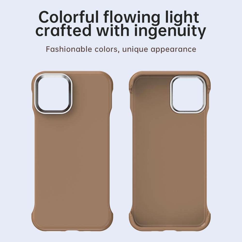 For iPhone 11 Pro Ultra-Slim Frameless TPU + PET + PC Shockproof Phone Case - Brown - EDA009752924H