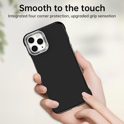 For iPhone 11 Pro Max Ultra-Slim Frameless TPU + PET + PC Shockproof Phone Case - Black - EDA009752925D
