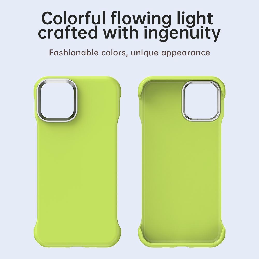 For iPhone 11 Pro Max Ultra-Slim Frameless TPU + PET + PC Shockproof Phone Case - Green - EDA009752925F