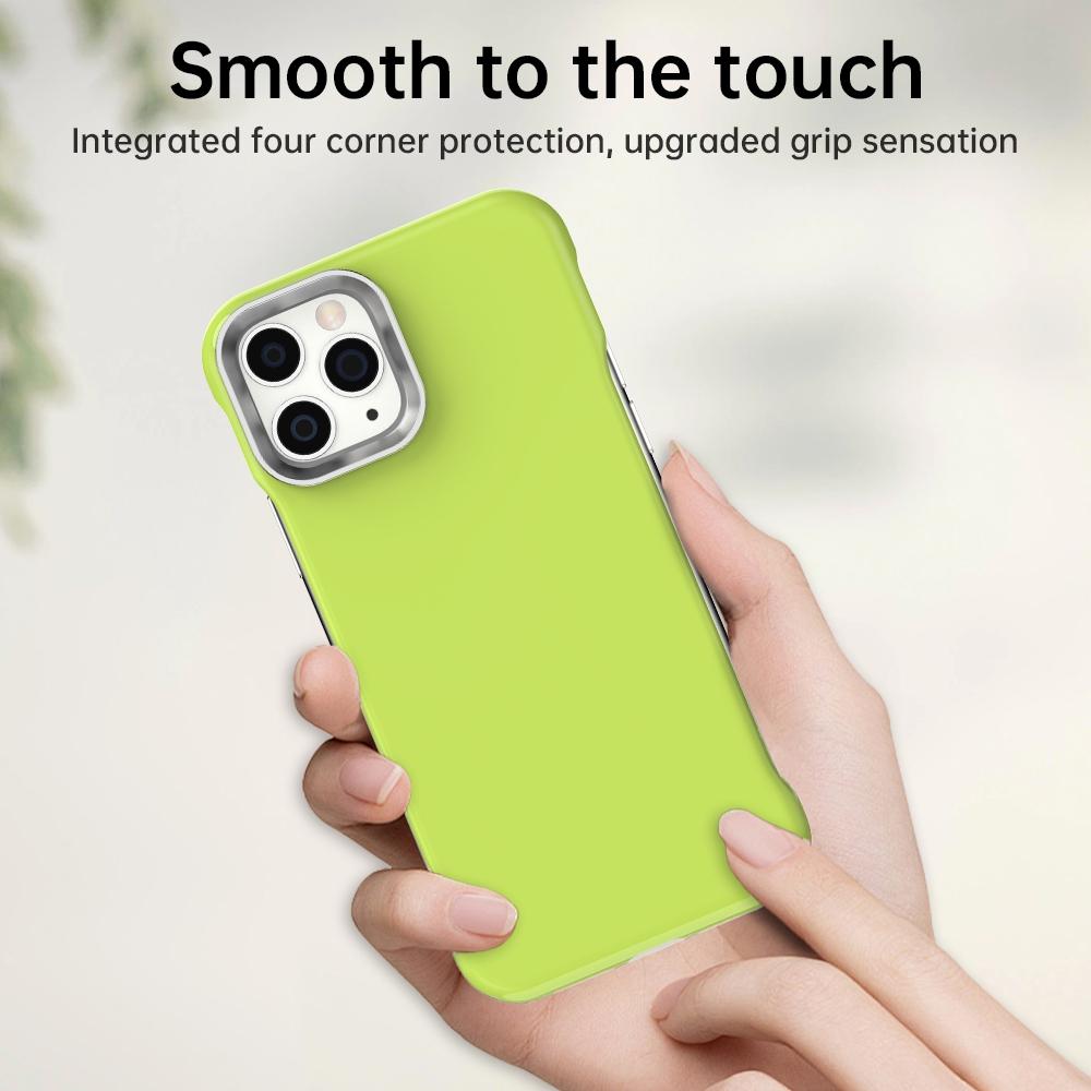 For iPhone 11 Pro Max Ultra-Slim Frameless TPU + PET + PC Shockproof Phone Case - Green - EDA009752925F