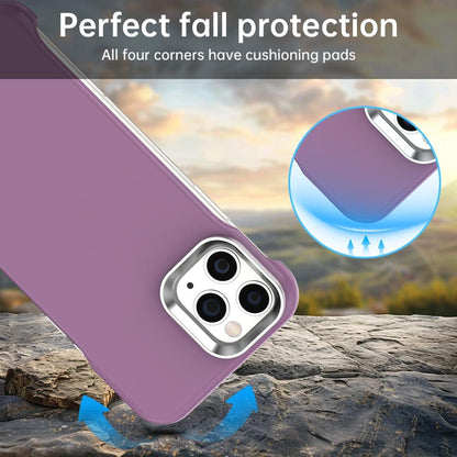 For iPhone 11 Pro Max Ultra-Slim Frameless TPU + PET + PC Shockproof Phone Case - Purple - EDA009752925G