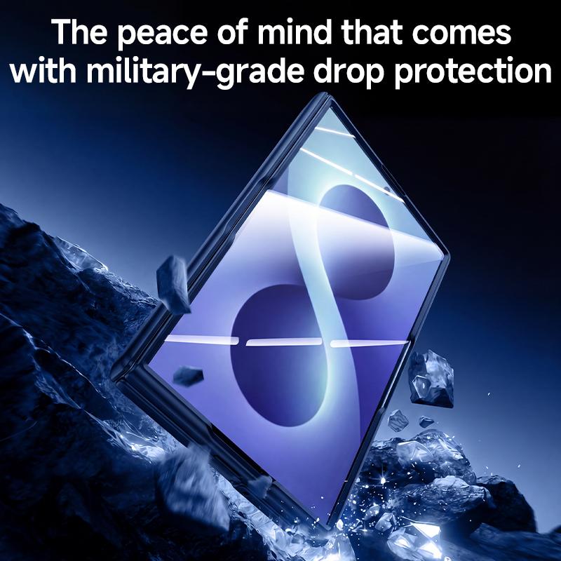For Galaxy Z Fold8 5G Skin Feel Frosted Spray-Coated PC Hinge Integrated Film Phone Case - Purple - EDA009757601B