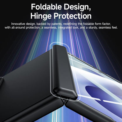 For Galaxy Z Fold8 5G Skin Feel Frosted Spray-Coated PC Hinge Integrated Film Phone Case - Blue - EDA009757601C
