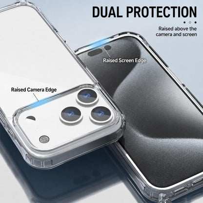 For iPhone X / XS Clear Acrylic Airbag Phone Case with Lanyard Holes - Transparent - EDA009757728A