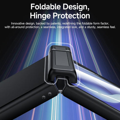 For Galaxy Z Flip8 5G Skin Feel Frosted Spray-Coated PC Hinge Holder Integrated Film Phone Case - Purple - EDA009758401B