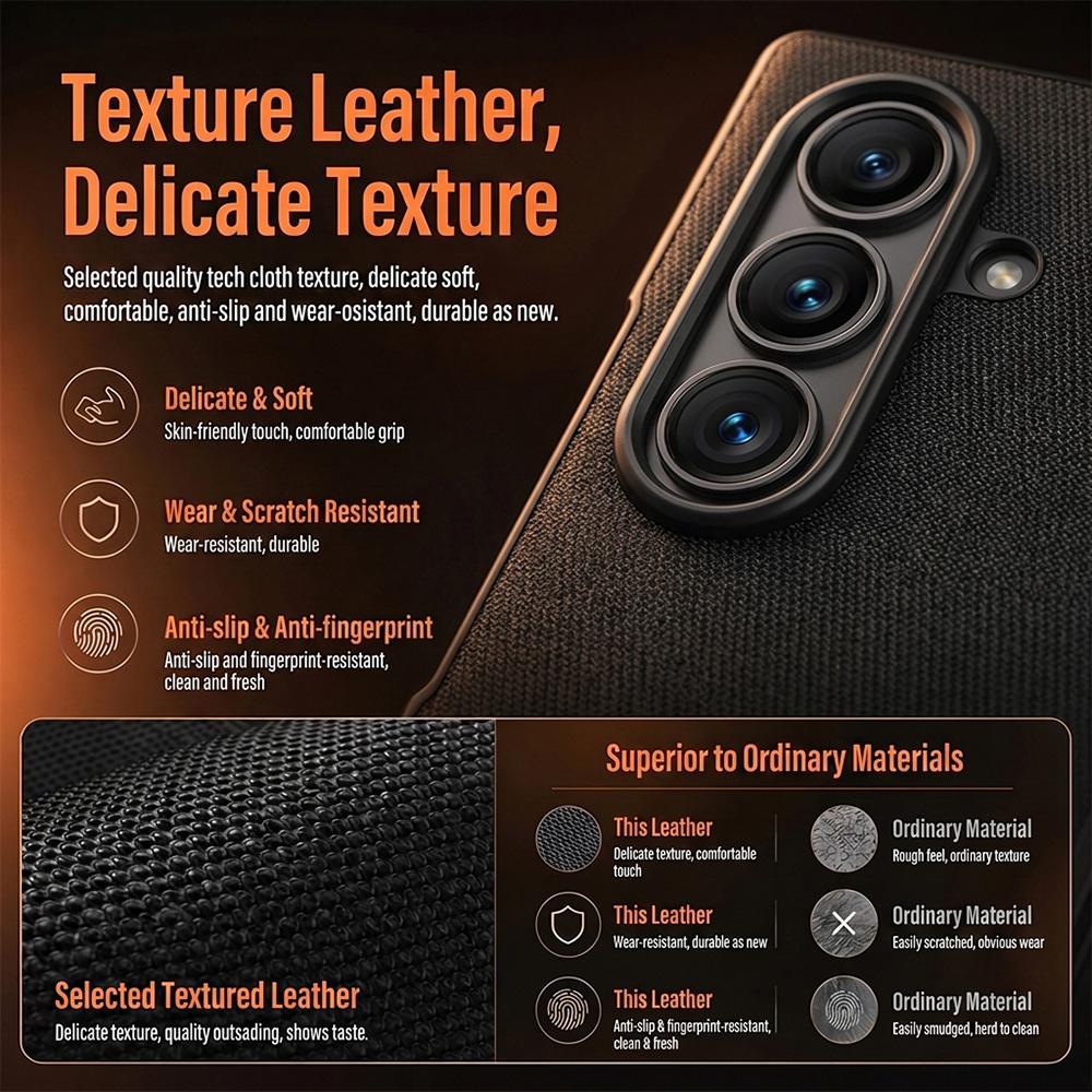 For Galaxy Z Fold8 Ultra 5G Spring Hinge Vegan Leather 360 Magnetic Holder Integrated Film Phone Case - Blue - EDA009759402B
