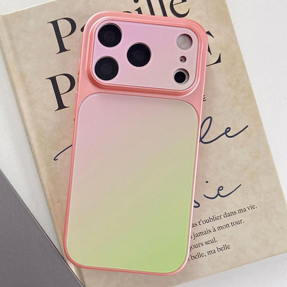 For iPhone 17 Pro Max Matte Finish Gradient Color Acrylic + PC Phone Case - Pink - EDA009762503D