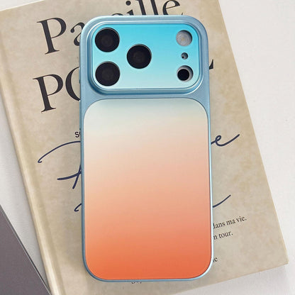 For iPhone 17 Pro Max Matte Finish Gradient Color Acrylic + PC Phone Case - Blue - EDA009762503F