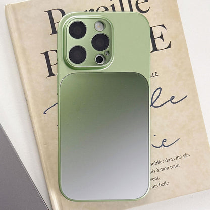 For iPhone 14 Pro Matte Finish Gradient Color Acrylic + PC Phone Case - Green - EDA009762511E