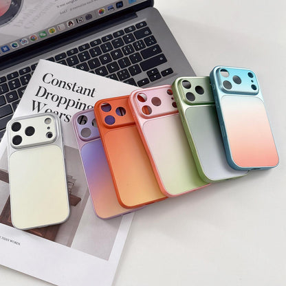 For iPhone 17 Pro Matte Finish Gradient Color Acrylic + PC Phone Case - White - EDA009762501A