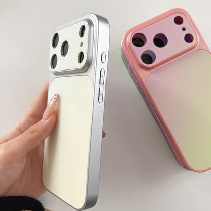 For iPhone 16 Matte Finish Gradient Color Acrylic + PC Phone Case - Purple - EDA009762506B