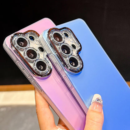 For Galaxy A26 5G Dopamine Color Skin-Friendly IMD Phone Case with Beaded Wrist Strap - Purple - EDA009766304D