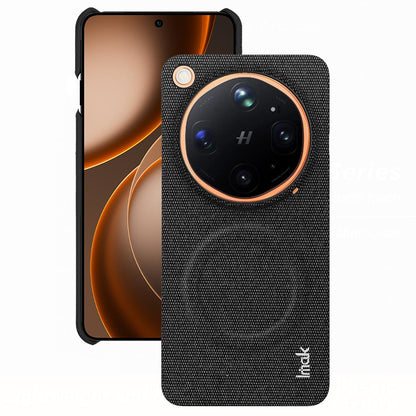 For OPPO Find X9 Ultra 5G Fiberglass Version imak Ruiyi Series Fabric Texture Magnetic Phone Case - Black - EDA009772301A