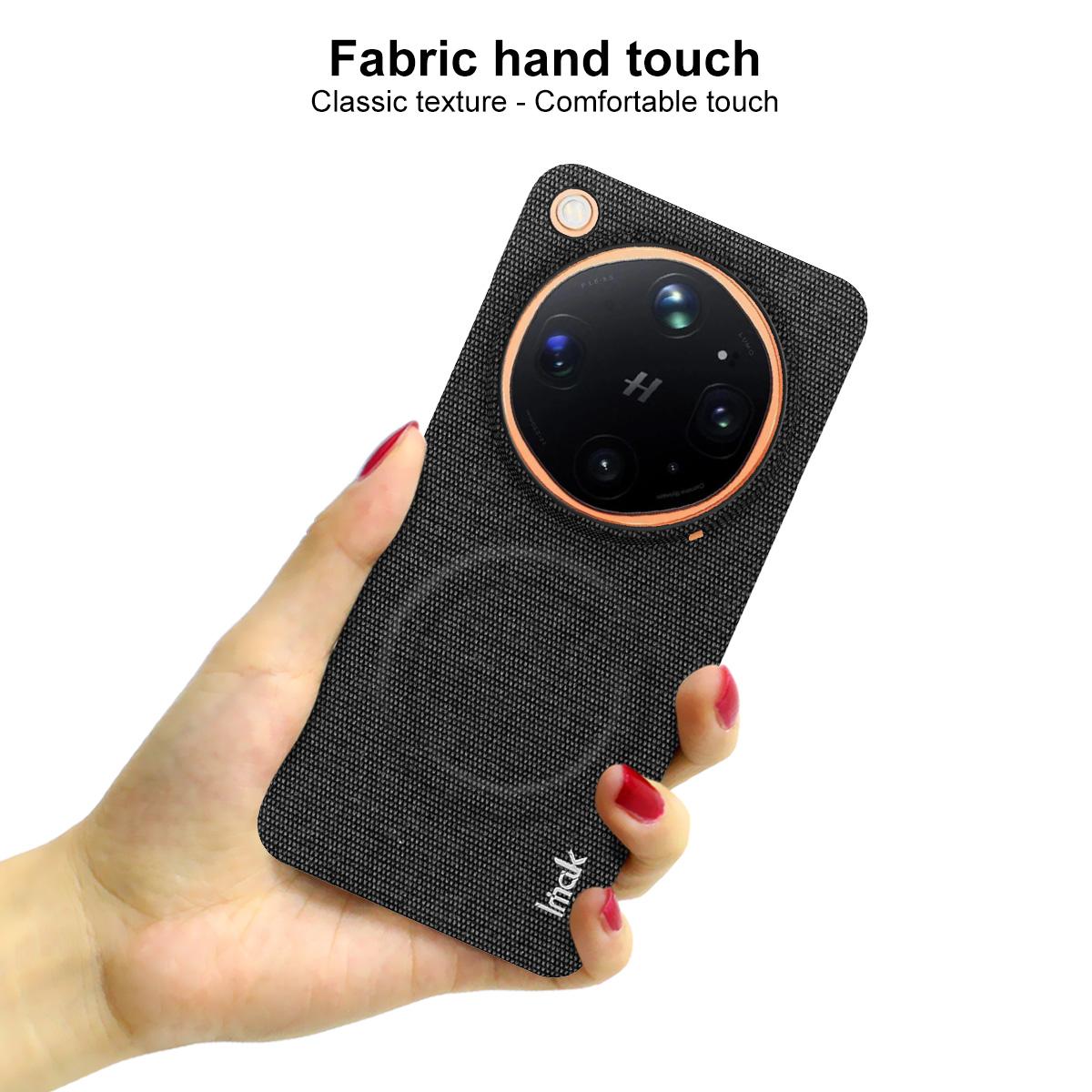 For OPPO Find X9 Ultra 5G Fiberglass Version imak Ruiyi Series Fabric Texture Magnetic Phone Case - Black - EDA009772301A