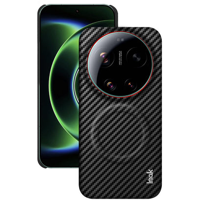 For Xiaomi 17 Ultra by Leica imak Ruiyi Series Red Ring Carbon Fiber Texture Magnetic Phone Case - Black - EDA009772501A