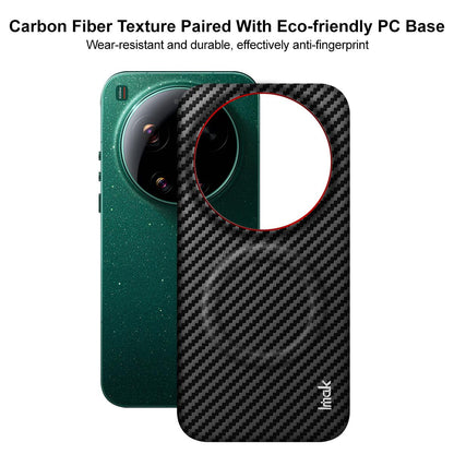 For Xiaomi 17 Ultra by Leica imak Ruiyi Series Red Ring Carbon Fiber Texture Magnetic Phone Case - Black - EDA009772501A
