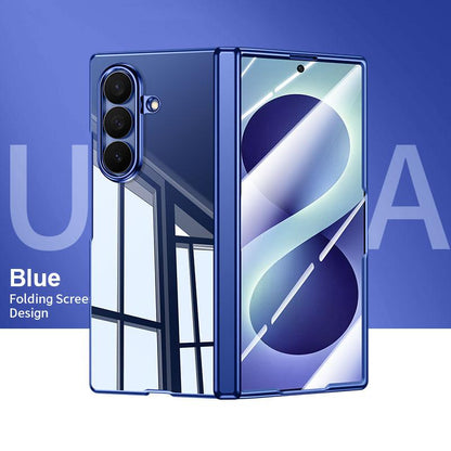 For Galaxy Z Fold8 Ultra 5G Electroplating Transparent Shockproof Phone Case - High-Definition Blue - EDA009773901D