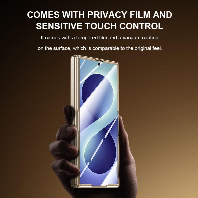 For Galaxy Z Fold8 Ultra 5G Electroplating Transparent Shockproof Phone Case - High-Definition Gold - EDA009773901E