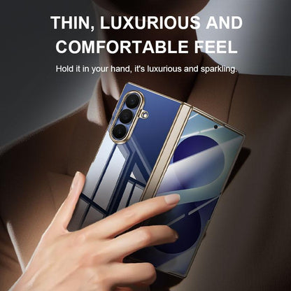 For Galaxy Z Fold8 Ultra 5G Electroplating Transparent Shockproof Phone Case - High-Definition Black - EDA009773901F