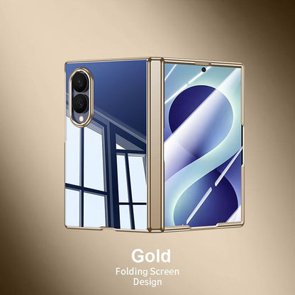 For Galaxy Z Fold8 5G Electroplating Transparent Shockproof Phone Case - High-Definition Gold - EDA009773903E