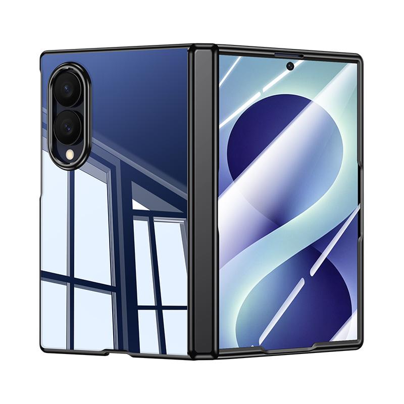 For Galaxy Z Fold8 5G Electroplating Transparent Shockproof Phone Case - High-Definition Black - EDA009773903F