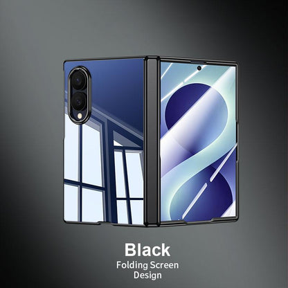 For Galaxy Z Fold8 5G Electroplating Transparent Shockproof Phone Case - High-Definition Black - EDA009773903F