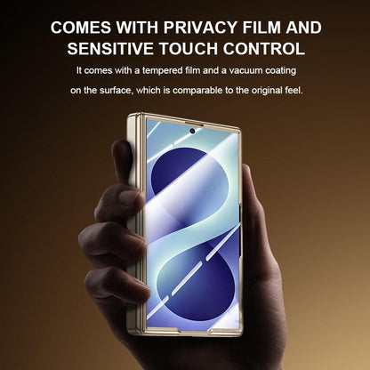 For Galaxy Z Fold8 5G Electroplating Transparent Shockproof Phone Case - High-Definition Black - EDA009773903F
