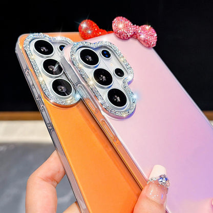 For Galaxy A37 5G Cute Bowknot Dopamine Color Skin-Friendly IMD Phone Case with Beaded Wrist Strap - Blue - EDA009775202F
