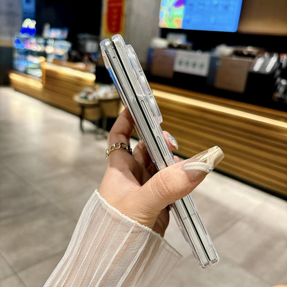 For Galaxy Z Fold8 Ultra 5G Pearlescent Shell Texture Flower Pattern Phone Case - Tulip - EDA009776501A