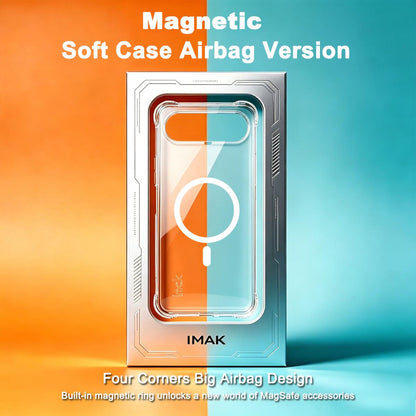 For vivo S50 Pro mini 5G / X300 FE 5G imak Magnetic Shockproof Airbag TPU Phone Case - Transparent - EDA009776701A