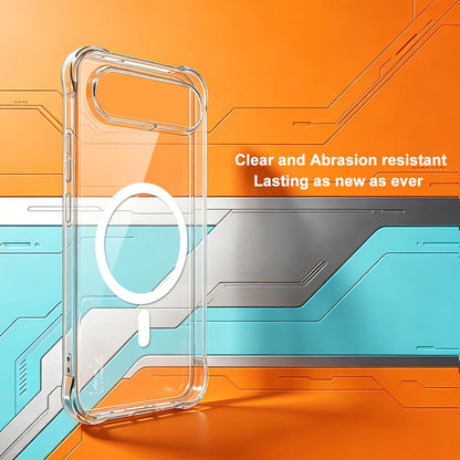 For vivo S50 Pro mini 5G / X300 FE 5G imak Magnetic Shockproof Airbag TPU Phone Case - Transparent - EDA009776701A