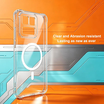 For vivo iQOO 15T 5G imak Magnetic Shockproof Airbag TPU Phone Case - Transparent - EDA009776702A