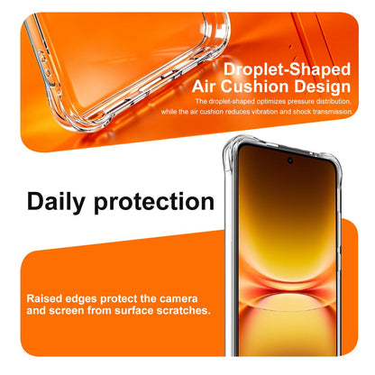 For vivo iQOO 15T 5G imak Magnetic Shockproof Airbag TPU Phone Case - Transparent - EDA009776702A