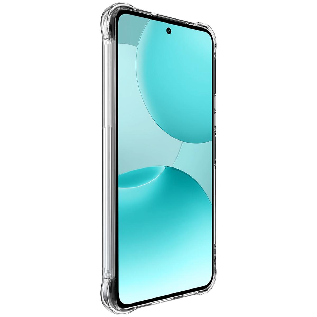 For Realme P4x 5G / OnePlus Nord CE6 Lite imak Magnetic Shockproof Airbag TPU Phone Case - Transparent - EDA009777001A