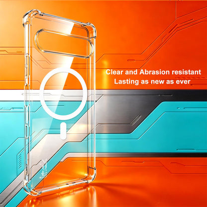 For Sony Xperia 10 VII imak Magnetic Shockproof Airbag TPU Phone Case - Transparent - EDA009777502A