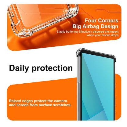 For Sony Xperia 10 VII imak Magnetic Shockproof Airbag TPU Phone Case - Transparent - EDA009777502A