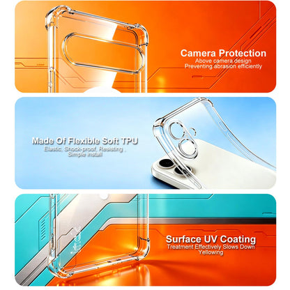 For Sony Xperia 10 VII imak Magnetic Shockproof Airbag TPU Phone Case - Transparent - EDA009777502A