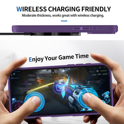 For iPhone 17 Pro Max Fighter Series Acrylic + TPU Airbag Shockproof Magnetic Phone Case - Purple - EDA009787903D