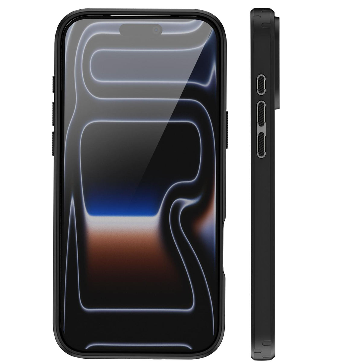 For iPhone 17 Pro Fighter Series Acrylic + TPU Airbag Shockproof Magnetic Phone Case - Black - EDA009787904A