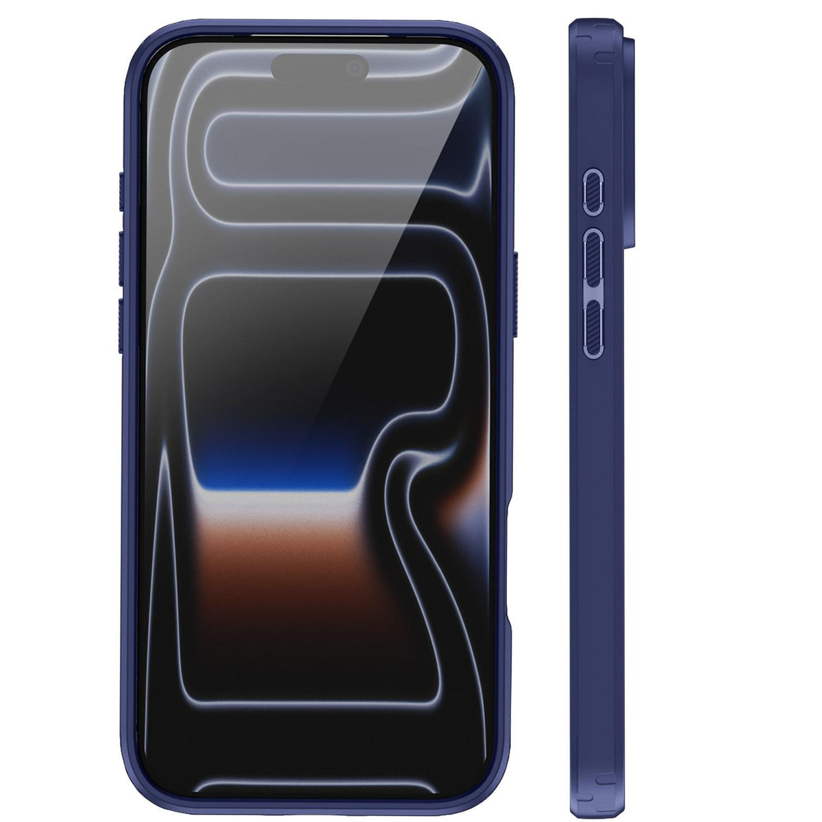 For iPhone 17 Pro Fighter Series Acrylic + TPU Airbag Shockproof Magnetic Phone Case - Blue - EDA009787904B