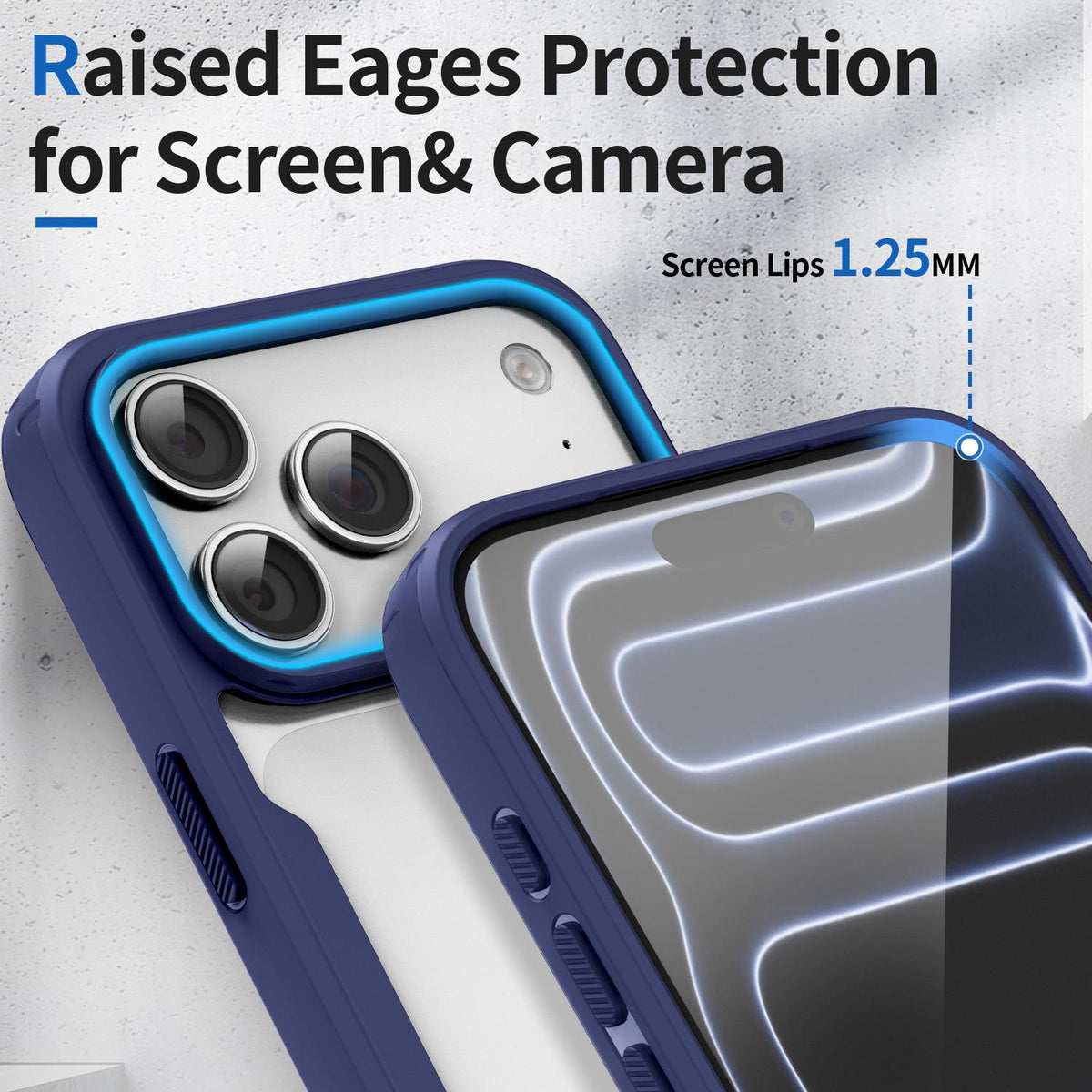 For iPhone 17 Pro Fighter Series Acrylic + TPU Airbag Shockproof Magnetic Phone Case - Blue - EDA009787904B