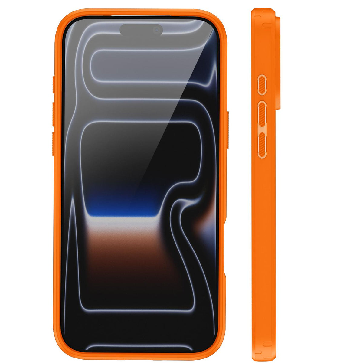 For iPhone 17 Pro Fighter Series Acrylic + TPU Airbag Shockproof Magnetic Phone Case - Orange - EDA009787904C