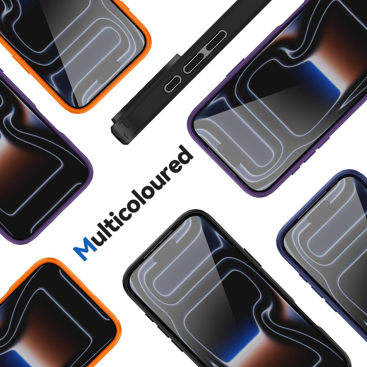 For iPhone 17 Pro Fighter Series Acrylic + TPU Airbag Shockproof Magnetic Phone Case - Orange - EDA009787904C