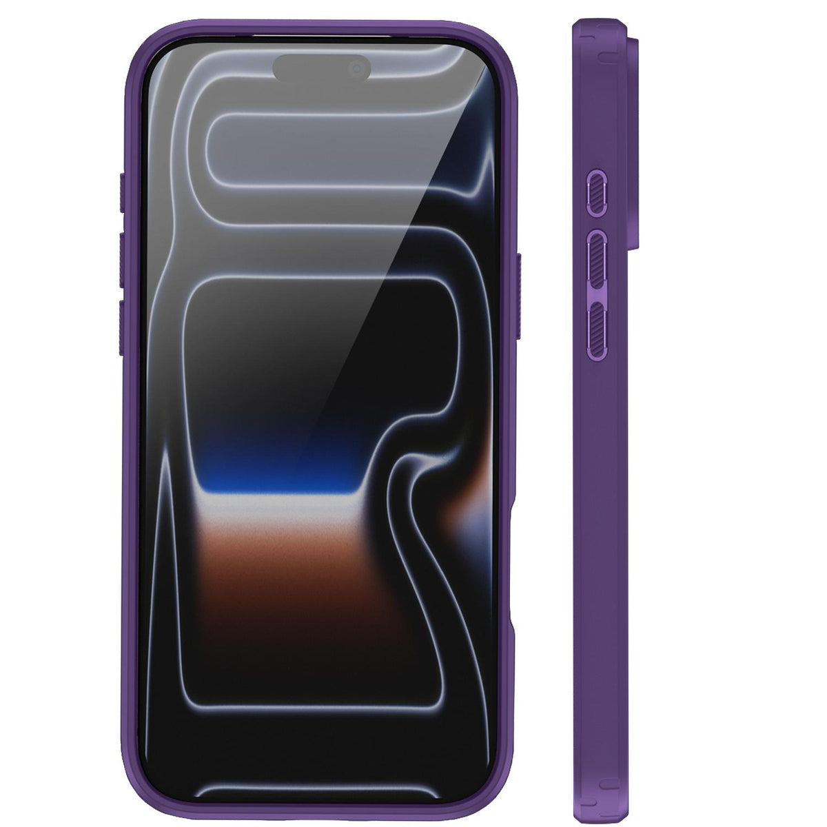For iPhone 17 Pro Fighter Series Acrylic + TPU Airbag Shockproof Magnetic Phone Case - Purple - EDA009787904D