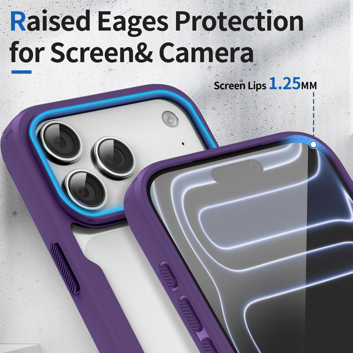 For iPhone 17 Pro Fighter Series Acrylic + TPU Airbag Shockproof Magnetic Phone Case - Purple - EDA009787904D